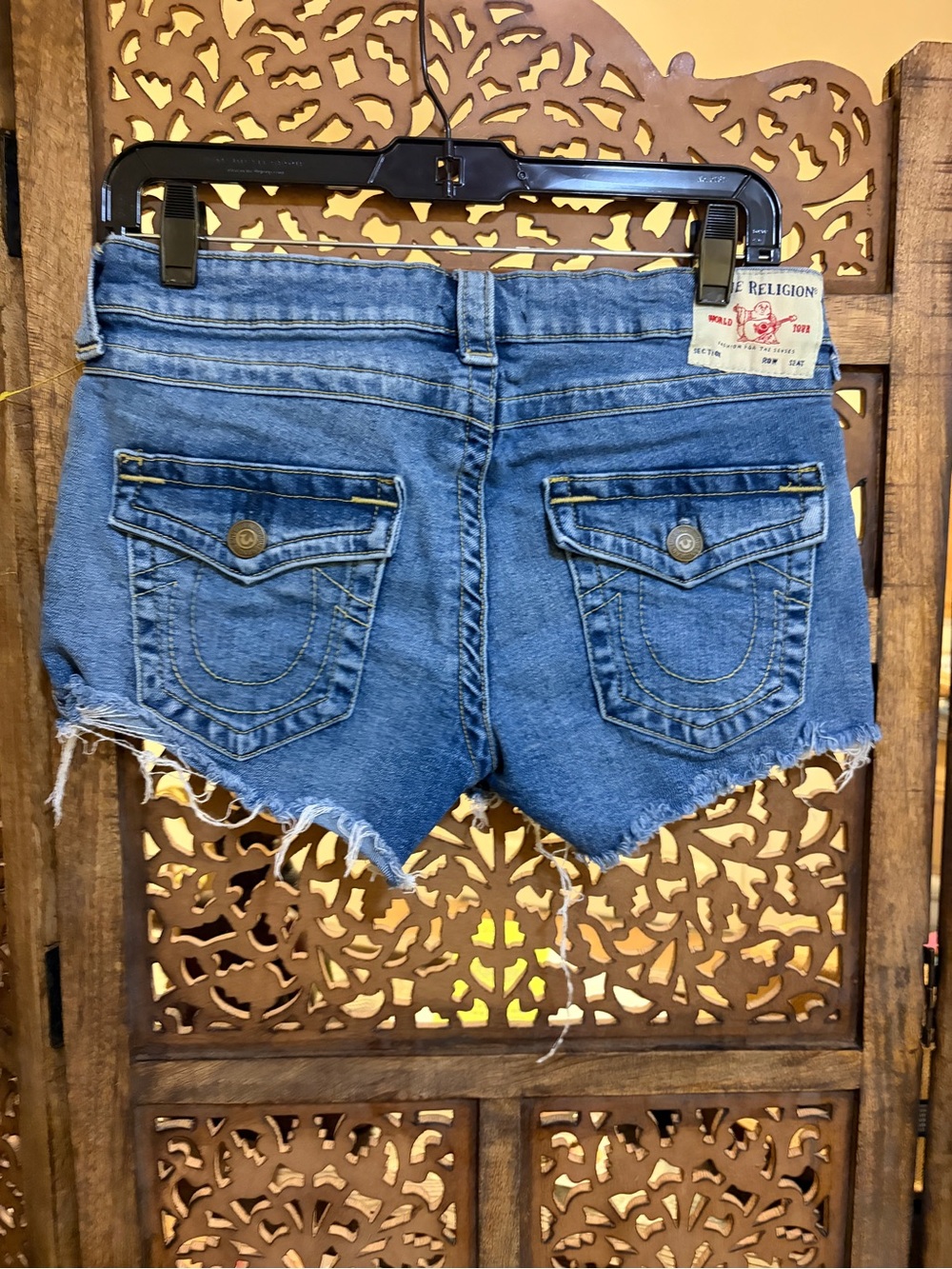 True Religion Joey Cut Off Short size 28 Y2K - Picture 12 of 14